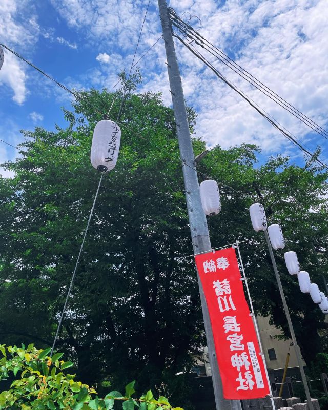 長宮神社のお祭りの提灯